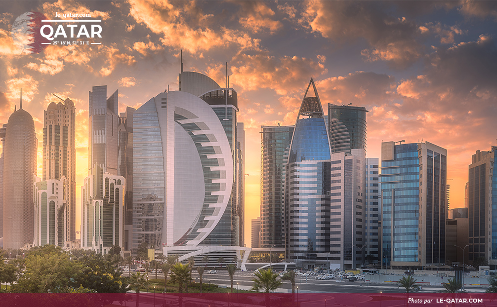 Coucher du soleil sur Doha